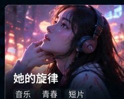 小电影《她的旋律》音乐青春短片海报